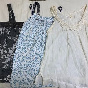 Lot/Bundle of 3 floral tank tops